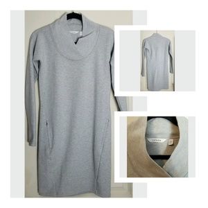 Athleta Long Sleeve Gray Sweater Dress Size XXS
